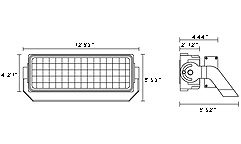 DI-VL-FL75W Dimensions