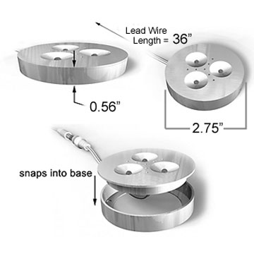 TRIANT Puck Light Dimensions